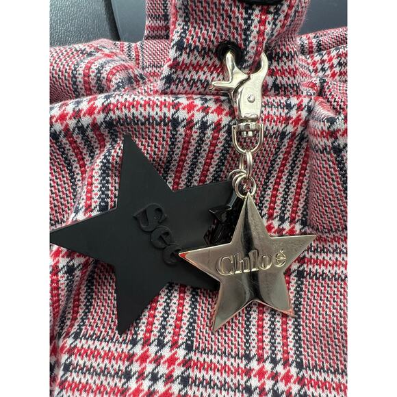 See by Chloé Cloth Tote Red Black & White - Picture 7 of 16